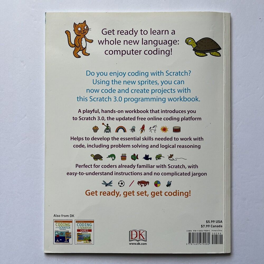 DK Workbooks Computer Coding with Scratch 3.0 Projects Workbook Paperback - Picture 5 of 6